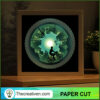 Bicycle In The City Shadow Box, Bicycle Paper Cut, 3D Cut Light Box 2 8