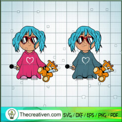 Baby Karol-G SVG, Baby SVG, Baby And Teddy Bear SVG