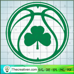 Basket Ball SVG, Sports SVG, Clover Basketball SVG