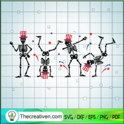 Dancing Skeleton 4th Of July SVG, Skeleton SVG, 4th Of July SVG