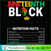 Juneteenth Black SVG, Black People SVG, Nutrition Facts SVG 2 Juneteenth Black King Nutritional Facts copy