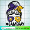 Messy BUn Minesonta Viking SVG, Nfl SVG, Game Day SVG