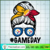 Messy Bun Pittsburgh Steelers SVG, Game Day SVG, Nfl SVG