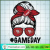 Messy Bun San Francisco 49ers SVG, Game Day SVG, Sport Nfl SVG 2 Messy Bun San Francisco 49ers copy