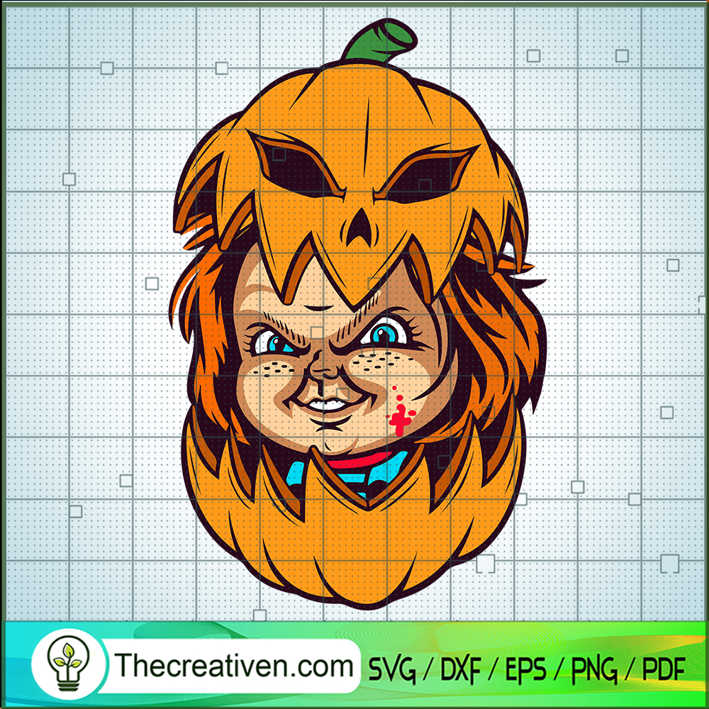 Pumpkin Chucky Hallowen SVG, Cartoon SVG, Hallowen SVG 1 Pumpkin Chucky Hallowen SVG, Cartoon SVG, Hallowen SVG