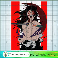 Moon Demon SVG, Kokushibo SVG, Kimetsu no Yaiba SVG