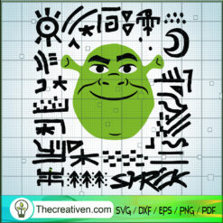 Ogre Sign SVG, Shrek Cartoon SVG, Ogre SVG