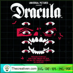 The Blood Of Dracula SVG, Dracula SVG, Universal Pictures SVG