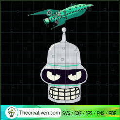 Evil Bender SVG, Bender SVG, Bender Planet SVG