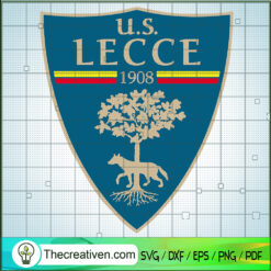 U.S Lecce 1908 SVG, US Leece Logo SVG, Football Team SVG