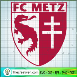 FC Metz SVG, Metz Logo SVG, Football Team SVG