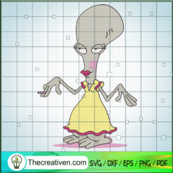 Pretty Roger SVG, American Dad SVG, Roger SVG