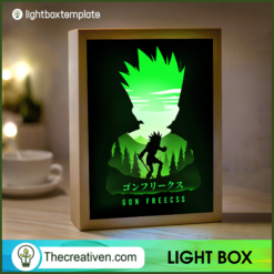 Gon Freecss Light Box, Hunter x Hunter Paper Cut, 3D Cut Light Box