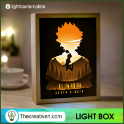 Shoyo Hinata Jump Light Box, Hakiyuu Paper Cut, 3D Cut Light Box