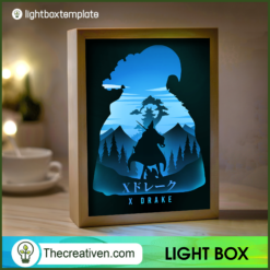 X Drake Light Box, Tokyo Paper Cut, 3D Cut Light Box