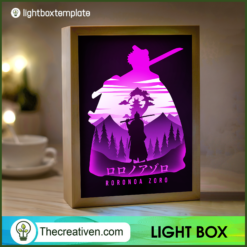 Swordman Roronoa Zoro Light Box, Tokyo Paper Cut, 3D Cut Light Box