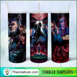 Stranger Things Art Poster Ful Tumbler Wrap Download