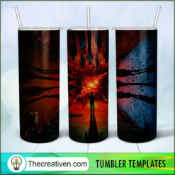 Stranger Things Walking Poster Tumbler Wrap Download