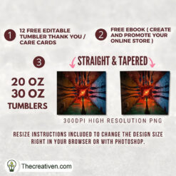 Alternative view of Stranger Things Walking Poster Tumbler Wrap Download