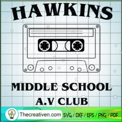 Hawkins Middle School A.V Club SVG, Stranger Things SVG, School SVG
