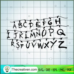 Stranger Things Alphabet SVG, Funny SVG, Movie SVG
