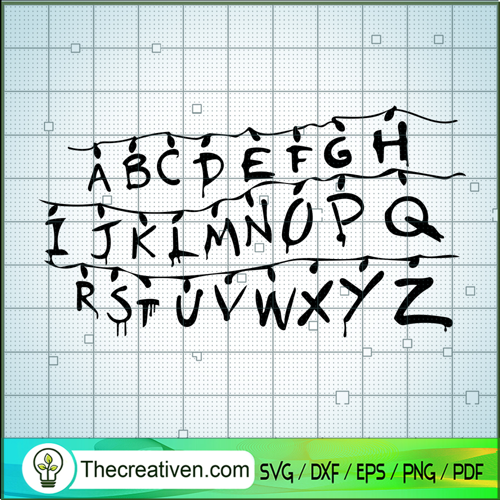 Stranger Things Alphabet SVG, Funny SVG, Movie SVG 1 Stranger Things Alphabet SVG, Funny SVG, Movie SVG