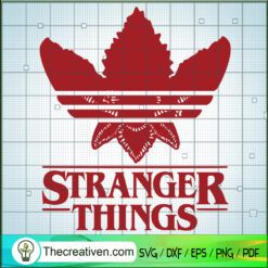 Stranger Things Adidas SVG, The Demogorgon SVG, Adidas Logo SVG