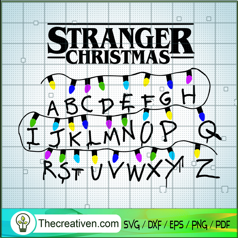 Stranger Christmas SVG, Alphabet Stranger Things SVG, Funny SVG 1 Stranger Christmas SVG, Alphabet Stranger Things SVG, Funny SVG