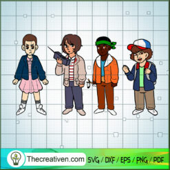 Friends Of Stranger Things SVG Cut File for Cricut & Silhouette