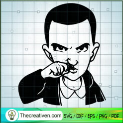Eleven Wipe Nose Blood SVG, Stranger Things SVG, Main Characters SVG