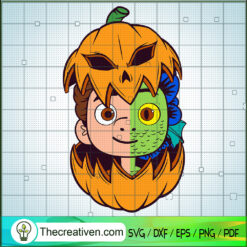 Luca Inside Pumpkin SVG, Luca Halloween SVG, Happy Halloween SVG