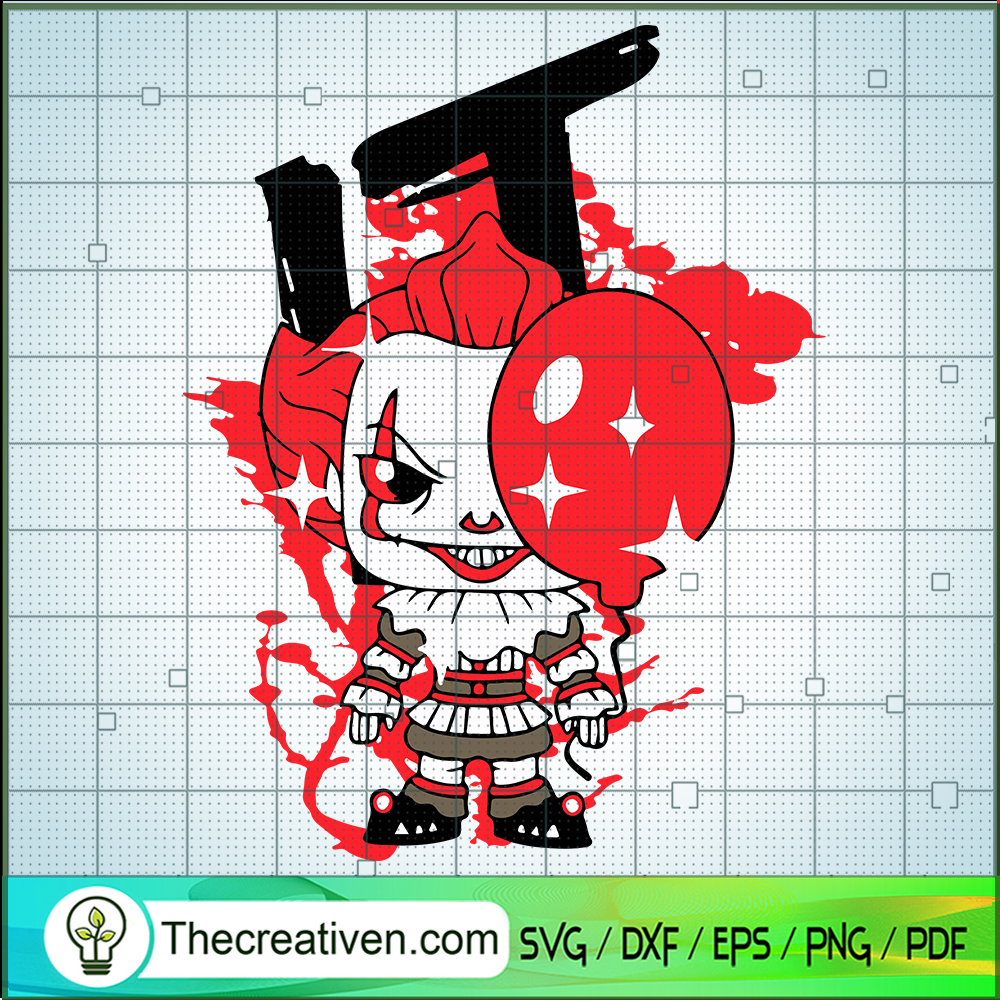 Baby Clown SVG, Baby Pennywise SVG, Horror Halloween SVG 1 Baby Clown SVG, Baby Pennywise SVG, Horror Halloween SVG