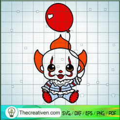 Baby Clown IT SVG, Horror Characters SVG, Happy Halloween SVG