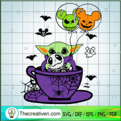 Baby Yoda And Jack Skellington SVG Cut File for Cricut & Silhouette