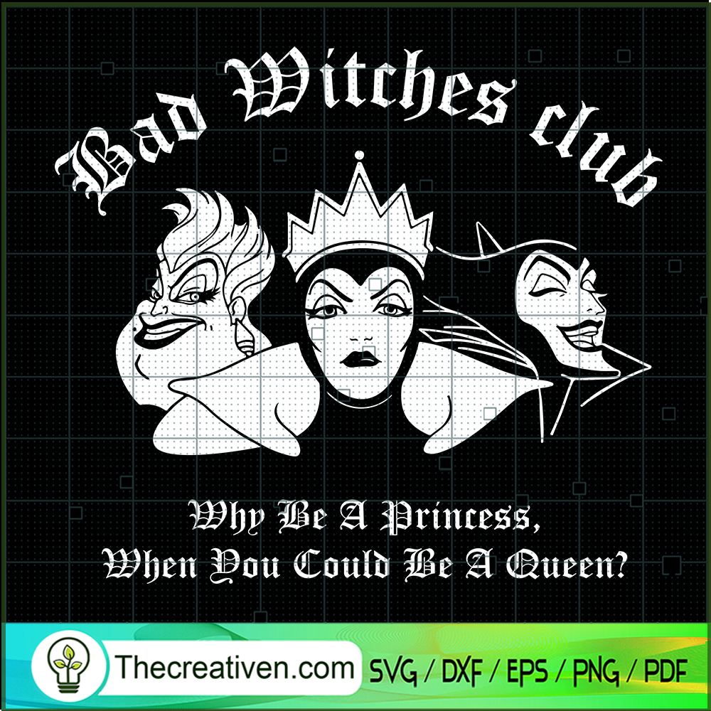 Bad Witches Club Why Be A Pr SVG Cut File for Cricut 1 Bad Witches Club Why Be A Pr SVG Cut File for Cricut