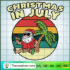 Christmas In July Sunglasses SVG Cut File for Cricut & Silhouette