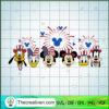 Disney 4th Of July SVG, Disney Characters SVG, Disney Patriotic SVG