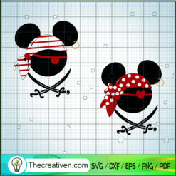 Disney Pirates SVG, Mickey And Minnie Pirates SVG, Walt Disney SVG