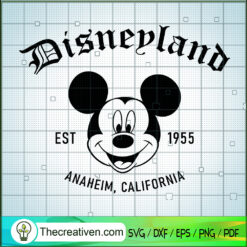 Disneyland Est 1955 Mickey SVG Cut File for Cricut & Silhouette