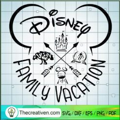 Disney Family Vacation SVG, Walt Disney SVG, Mickey Mouse SVG