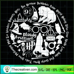 Harry Potter Wizard World SVG, Harry Potter SVG, Bloody Brilliant SVG