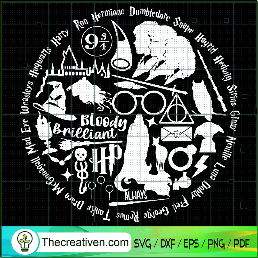 Harry Potter Wizard World SVG, Harry Potter SVG, Bloody Brilliant SVG 1 Harry Potter Wizard World SVG, Harry Potter SVG, Bloody Brilliant SVG