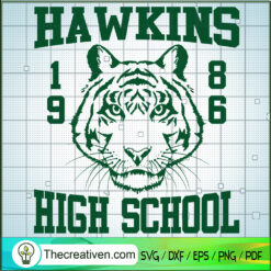 Hawkins High School SVG, Hawkins Logo SVG, Hawkins 1986 SVG