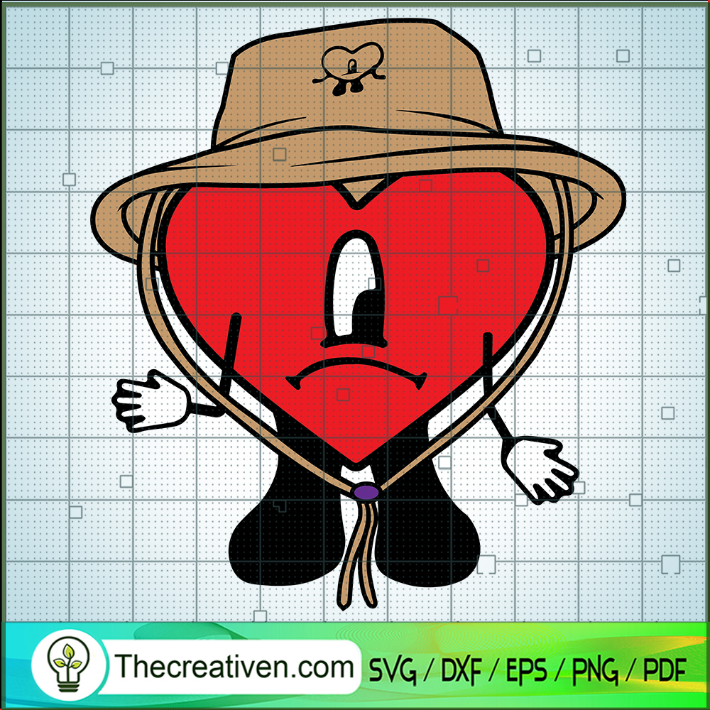 Heart Bad Bunny SVG, Sad Heart SVG, Bad Bunny SVG 1 Heart Bad Bunny SVG, Sad Heart SVG, Bad Bunny SVG