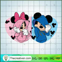 Mickey And Minnie In Love SVG, Disney Mouse SVG, Walt Disney SVG