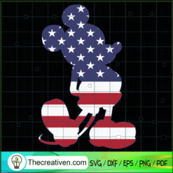 Mickey Mouse USA Flag SVG, America Mickey SVG, Disney Mouse SVG