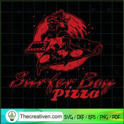 Surfer Boy Pizza SVG, Stranger Things SVG, Pizza Employee SVG