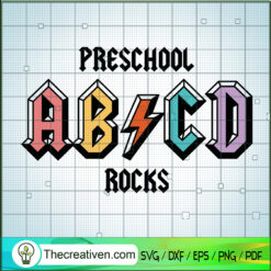 Preschool ABCD Rocks SVG, Back to School SVG, Preschool SVG