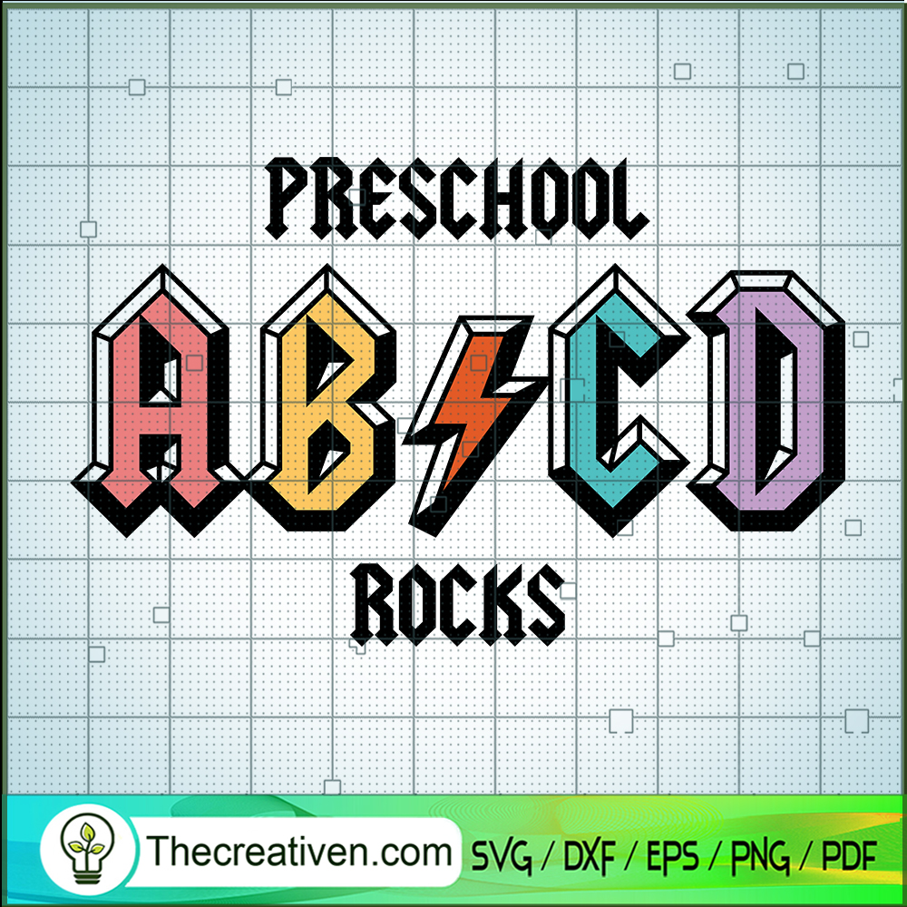 Preschool ABCD Rocks SVG, Back to School SVG, Preschool SVG 1 Preschool ABCD Rocks SVG, Back to School SVG, Preschool SVG