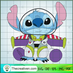 Stitch Buzz Lightyear SVG, Funny Stitch Toy Story SVG, Walt Disney SVG